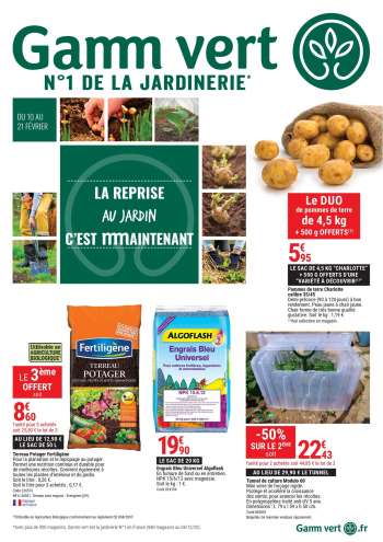 gamm vert reims 18 bd val de vesle zi essillards horaires et catalogue valable du 21 06