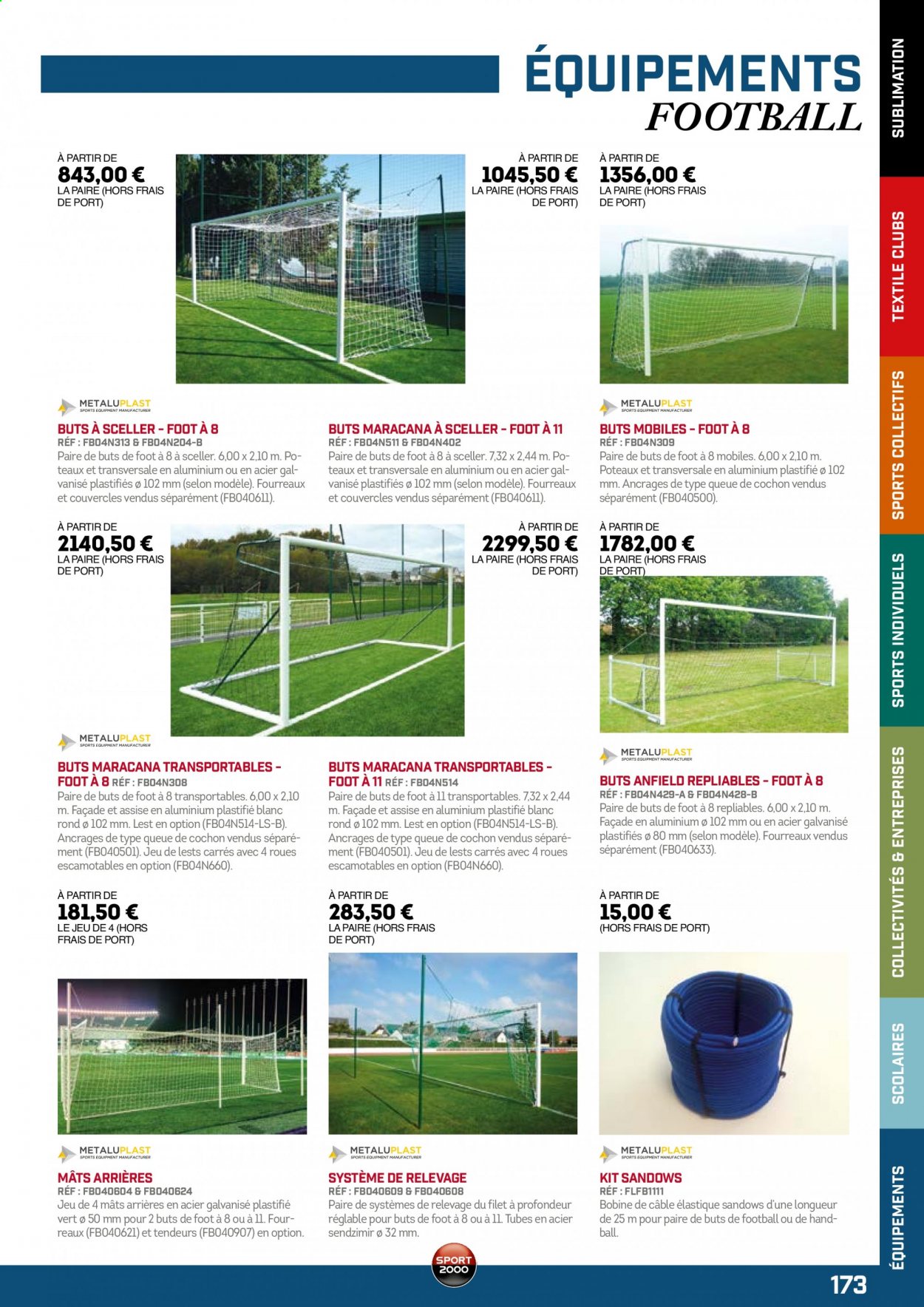 Catalogue Sport 2000. Page 173.