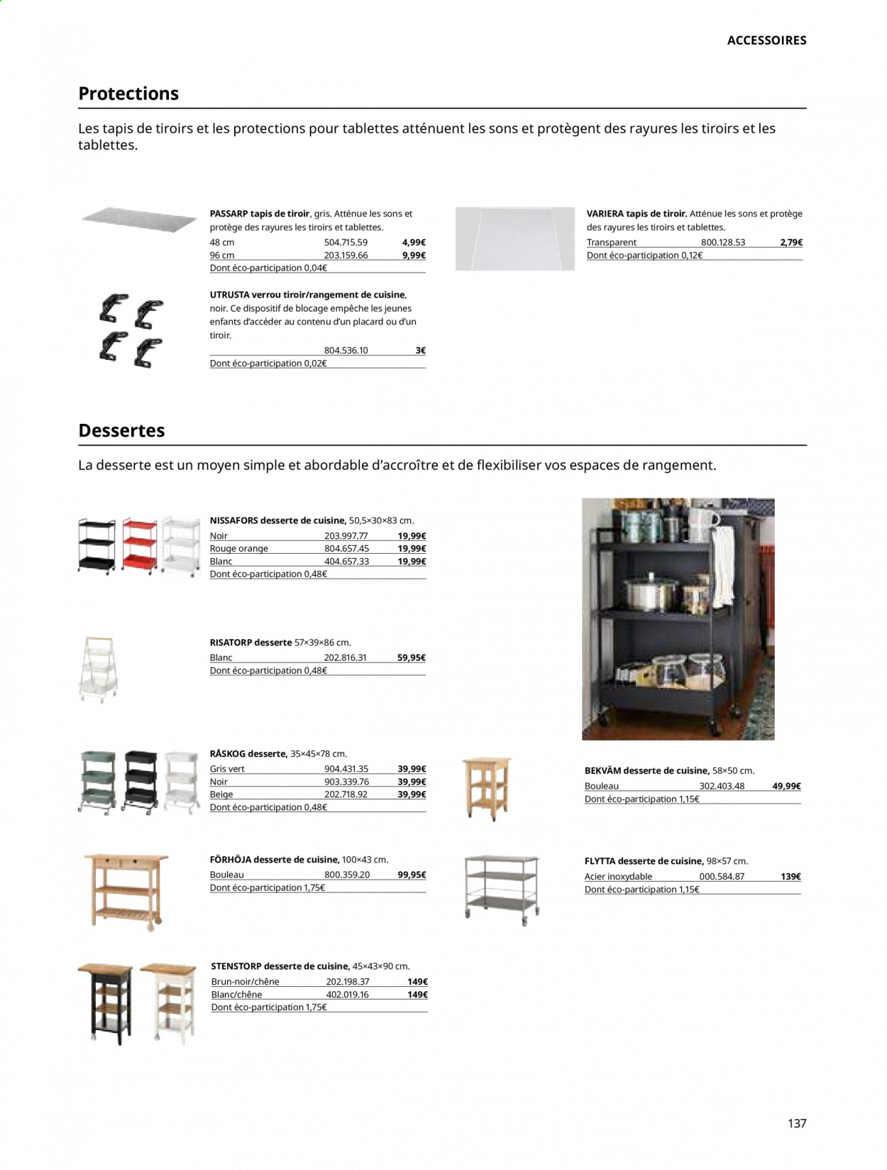 Catalogue IKEA. Page 137.
