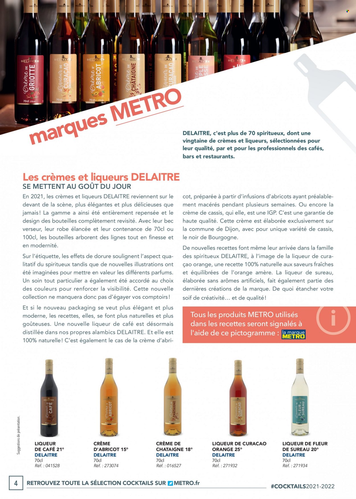 Catalogue Metro. Page 4.
