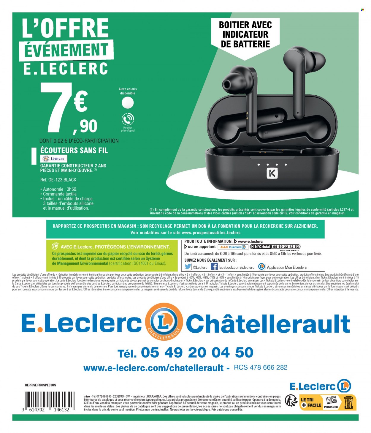 Catalogue E.Leclerc - 22.02.2022 - 26.06.2022. Page 16.