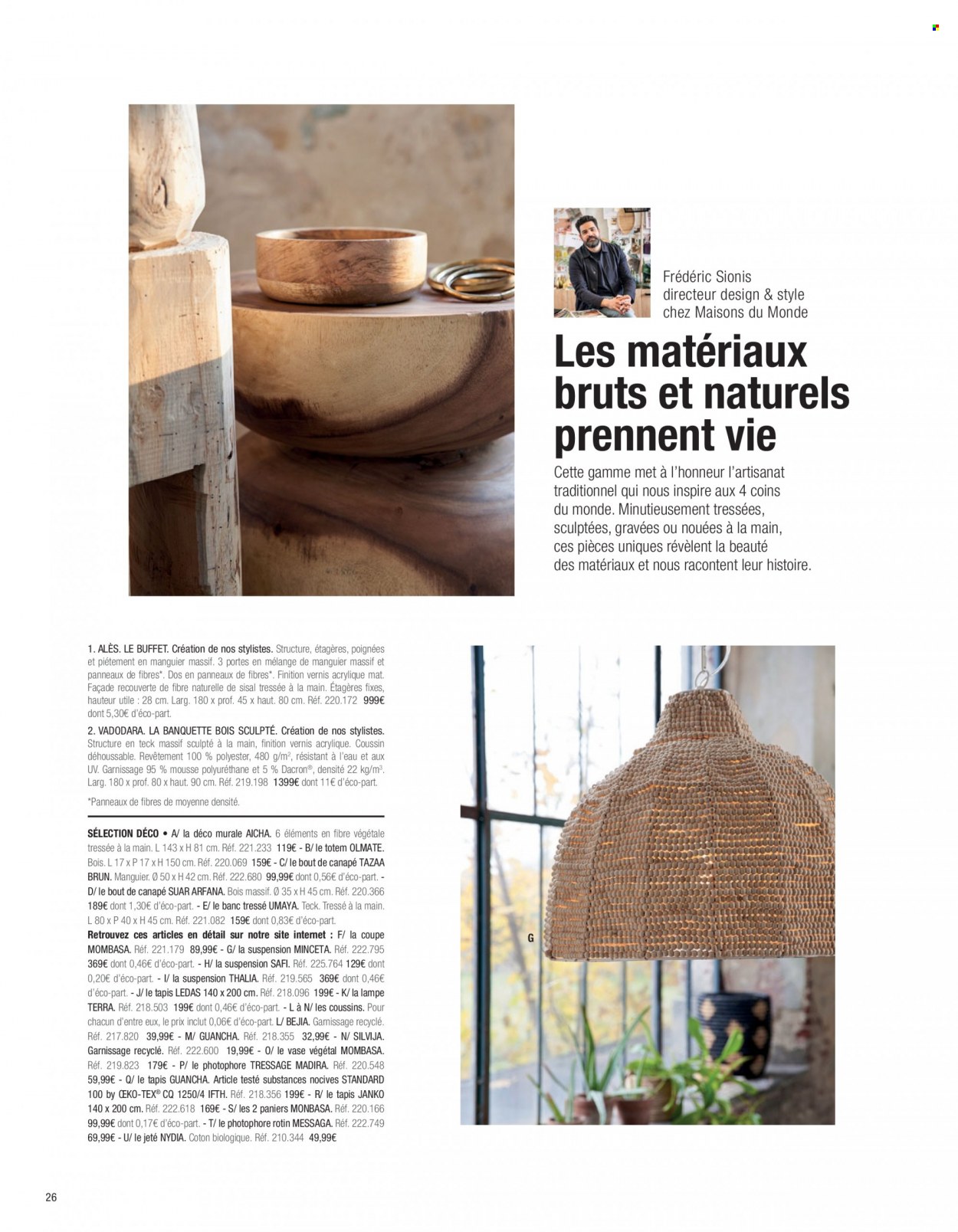 Catalogue Maisons du Monde. Page 28.