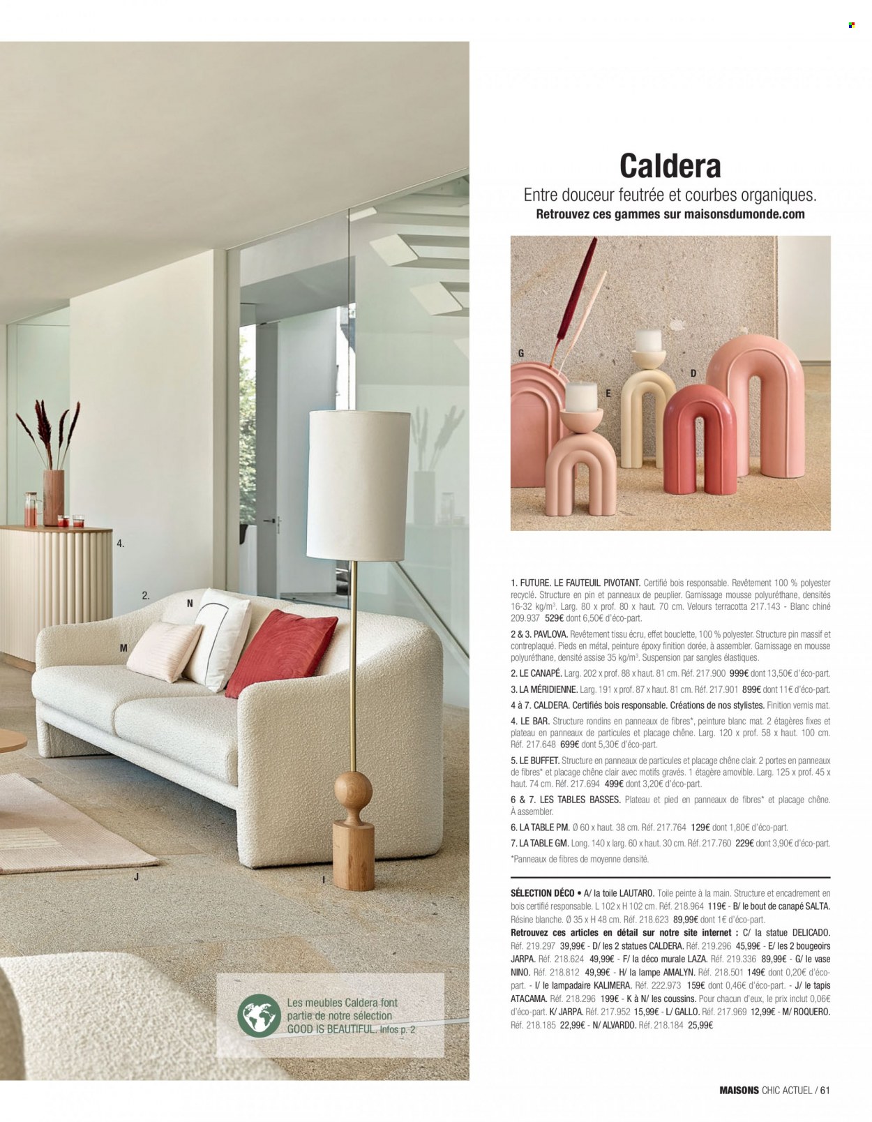 Catalogue Maisons du Monde. Page 63.