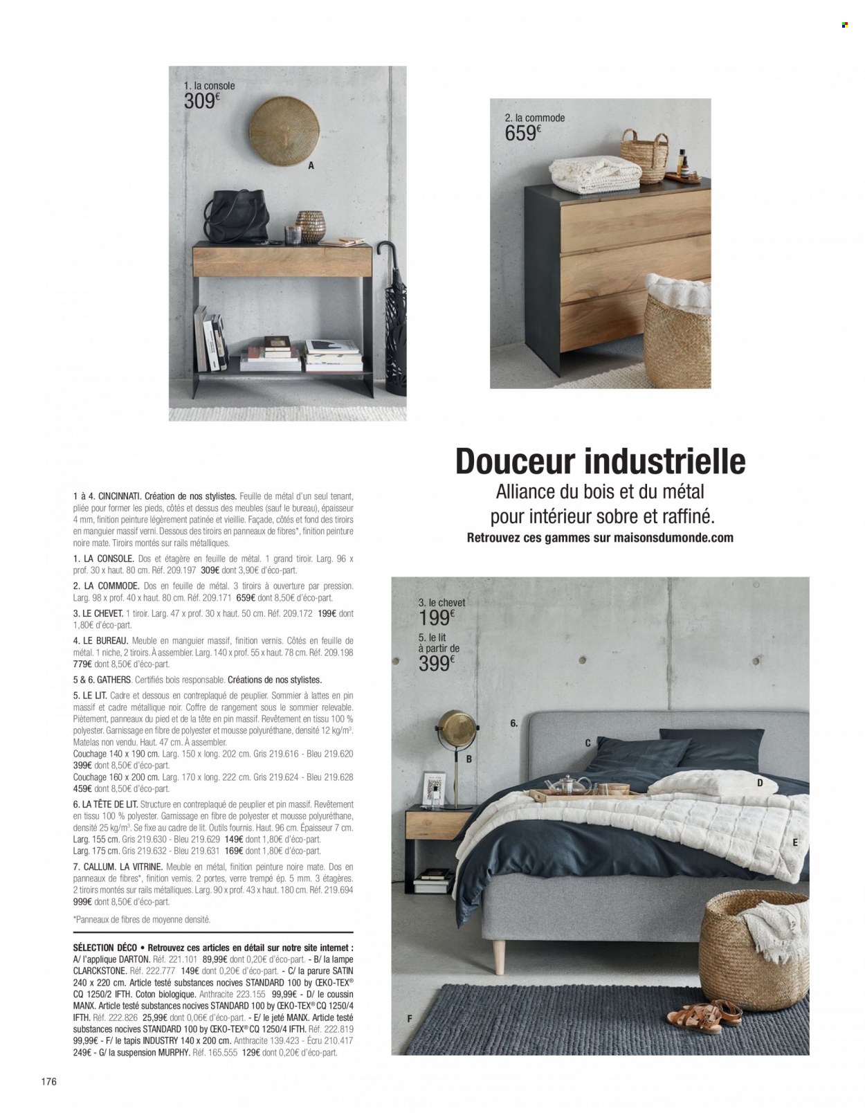 Catalogue Maisons du Monde. Page 178.