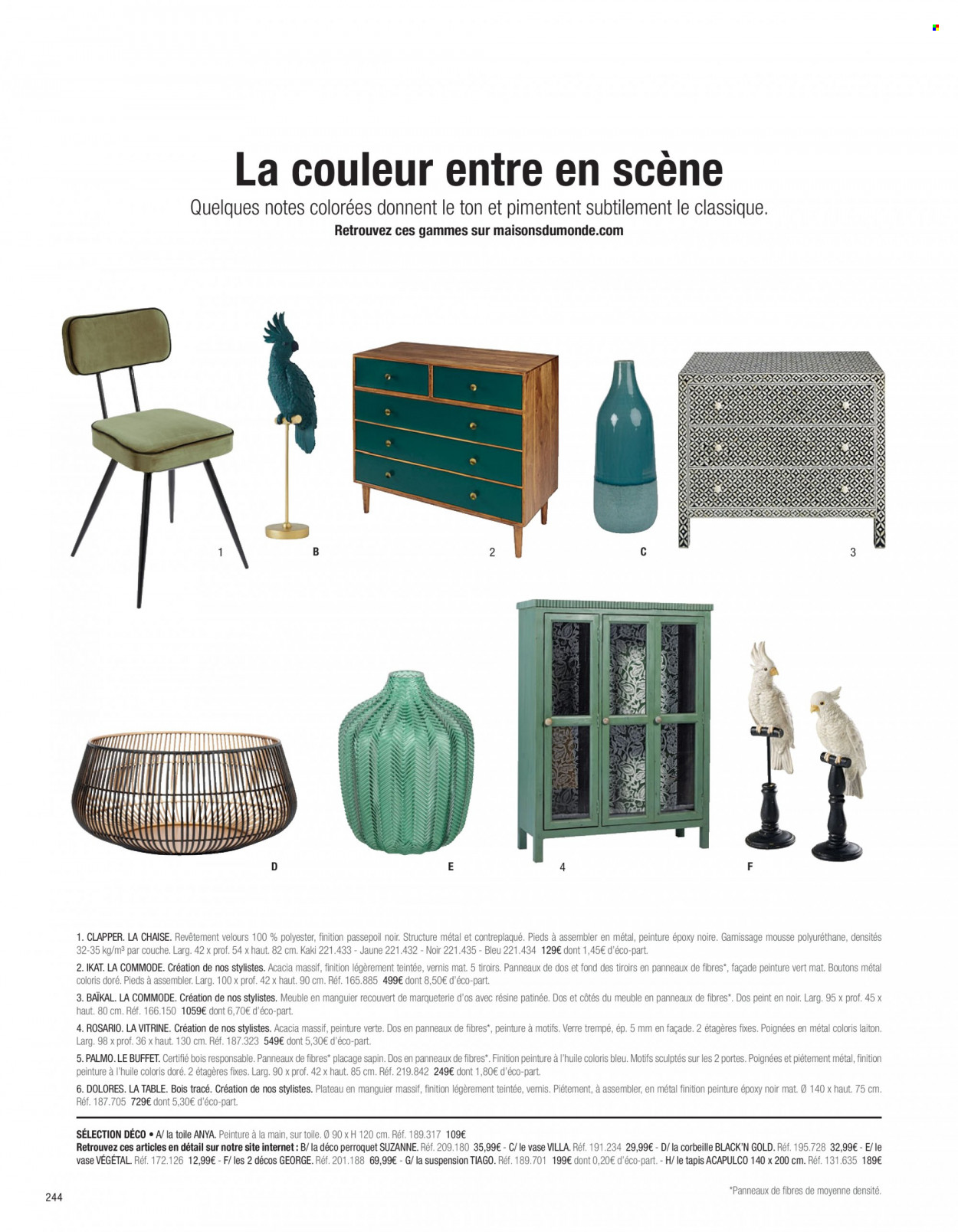 Catalogue Maisons du Monde. Page 246.