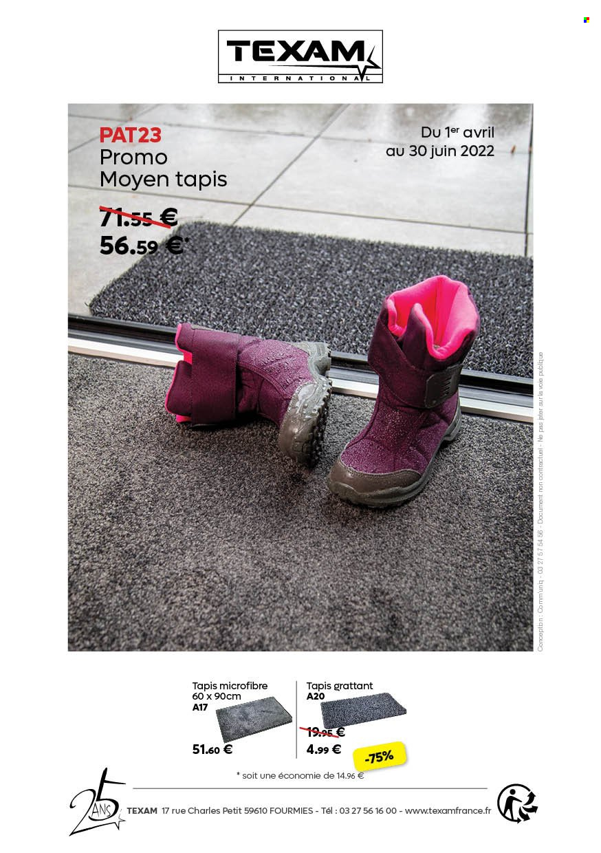 Catalogue TEXAM - 01.04.2022 - 30.06.2022. Page 1.