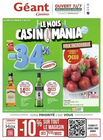 Catalogue Géant Casino - 09/05/2022 - 22/05/2022.