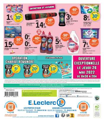 Catalogue E.Leclerc - 10/05/2022 - 21/05/2022.