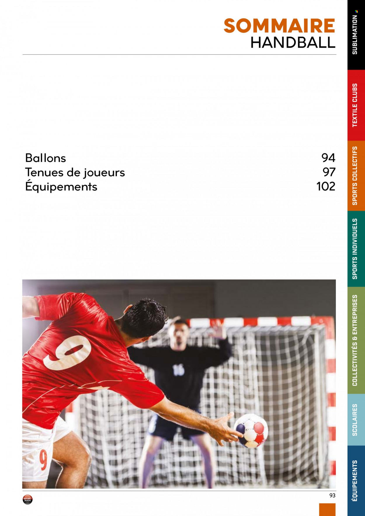 Catalogue Sport 2000. Page 93.