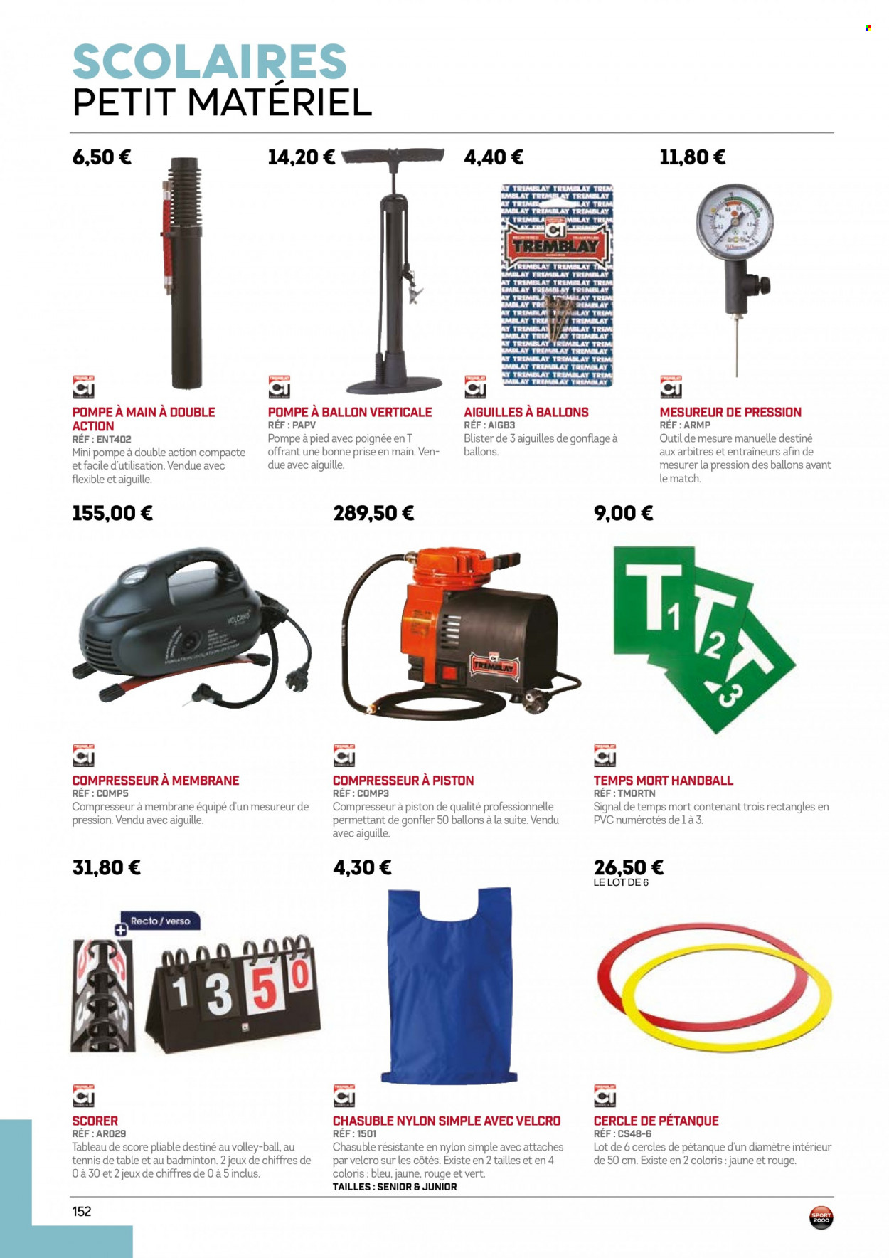 Catalogue Sport 2000. Page 152.