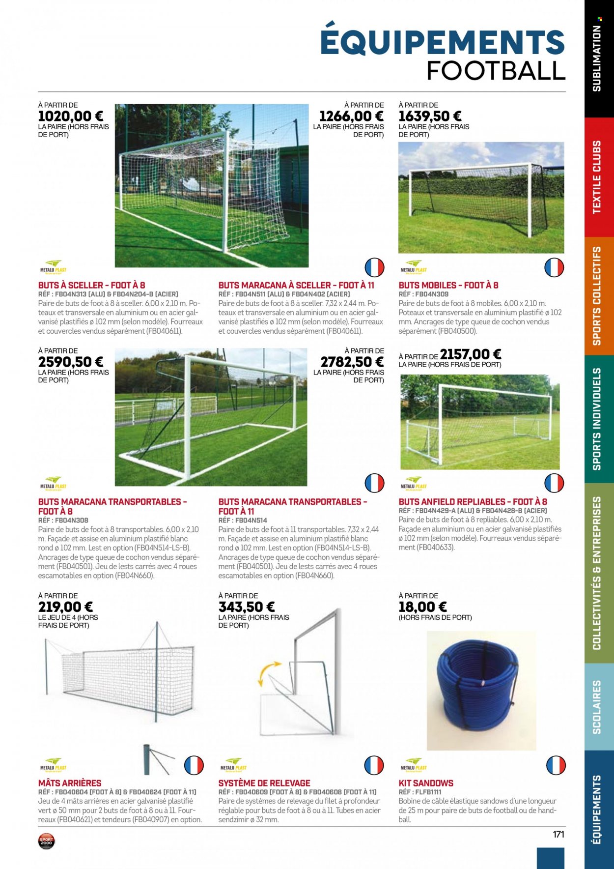 Catalogue Sport 2000. Page 171.