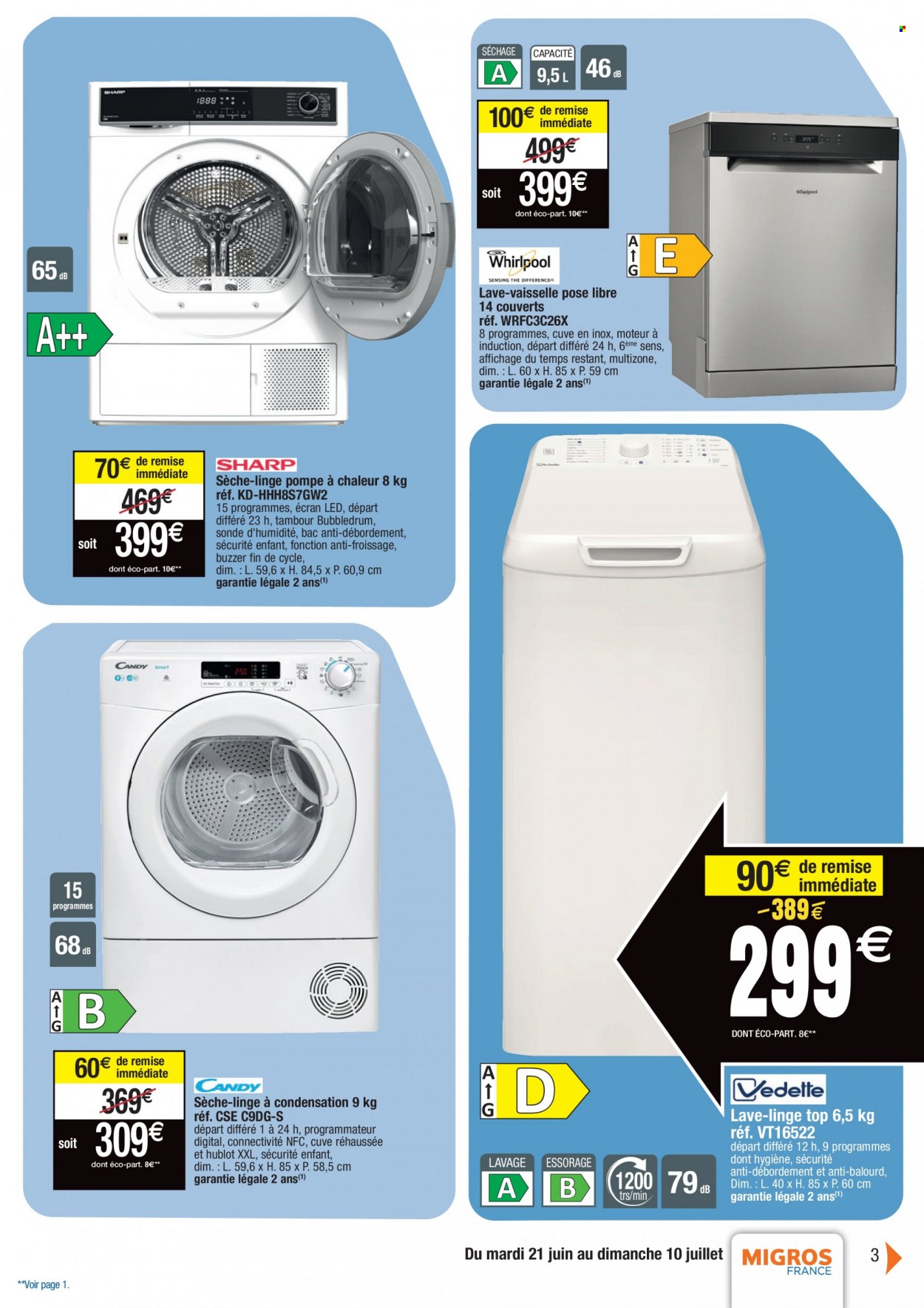 Catalogue Migros France - 21.06.2022 - 10.07.2022. Page 3.