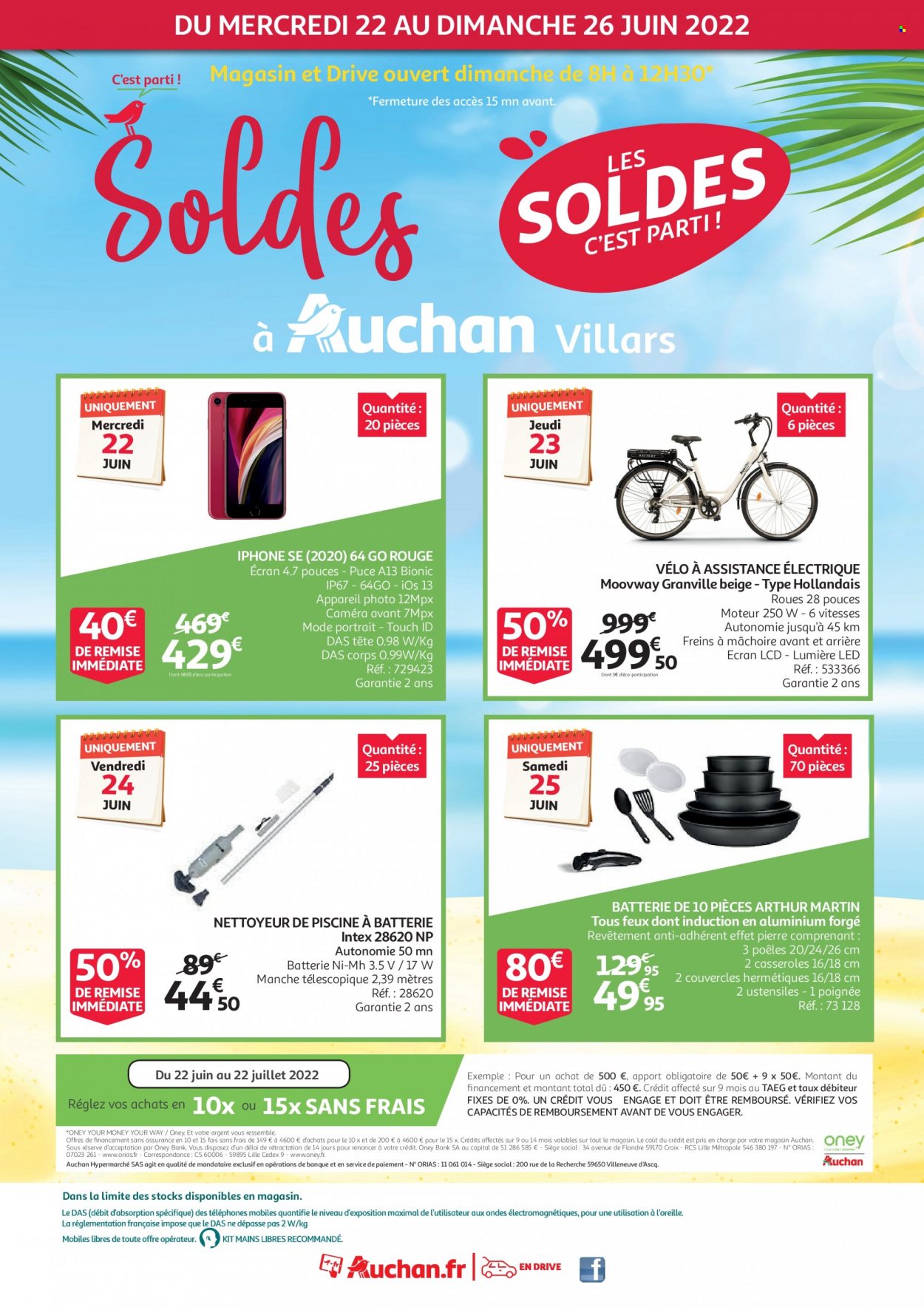 Catalogue Auchan - 22.06.2022 - 26.06.2022. Page 1.