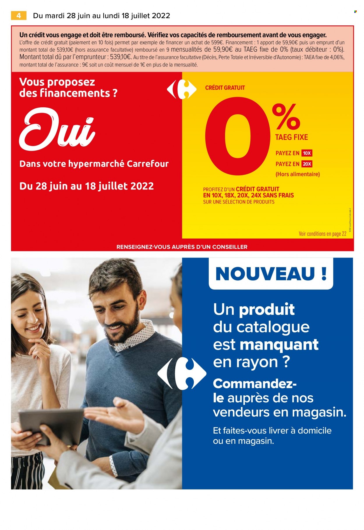Catalogue Carrefour Hypermarchés - 28.06.2022 - 18.07.2022. Page 6.