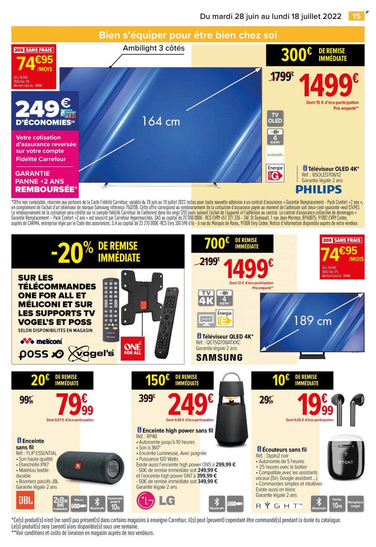 Catalogue Carrefour Hypermarchés - 28.06.2022 - 18.07.2022. Page 17.