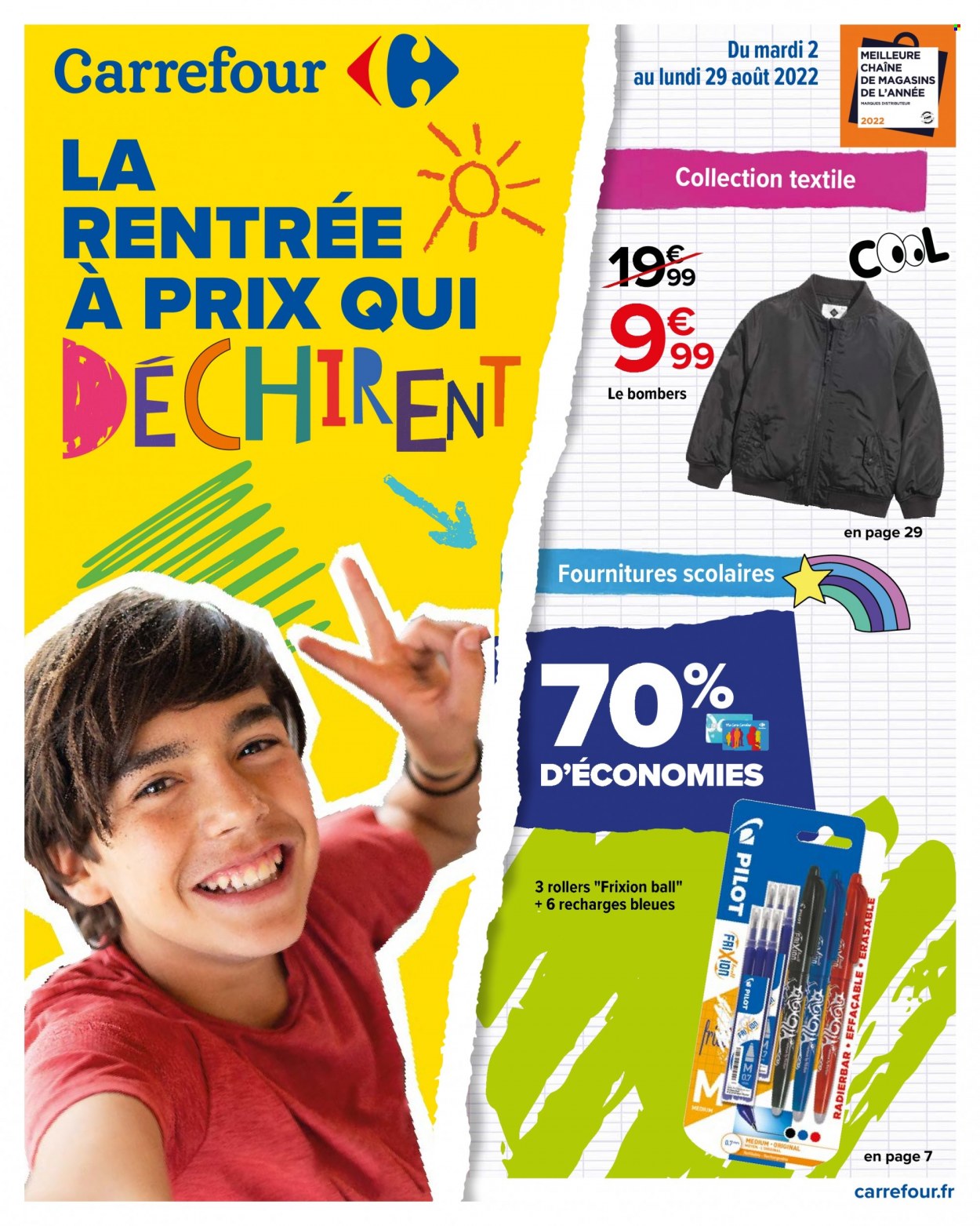 Catalogue Carrefour Hypermarchés - 02.08.2022 - 29.08.2022. Page 1.