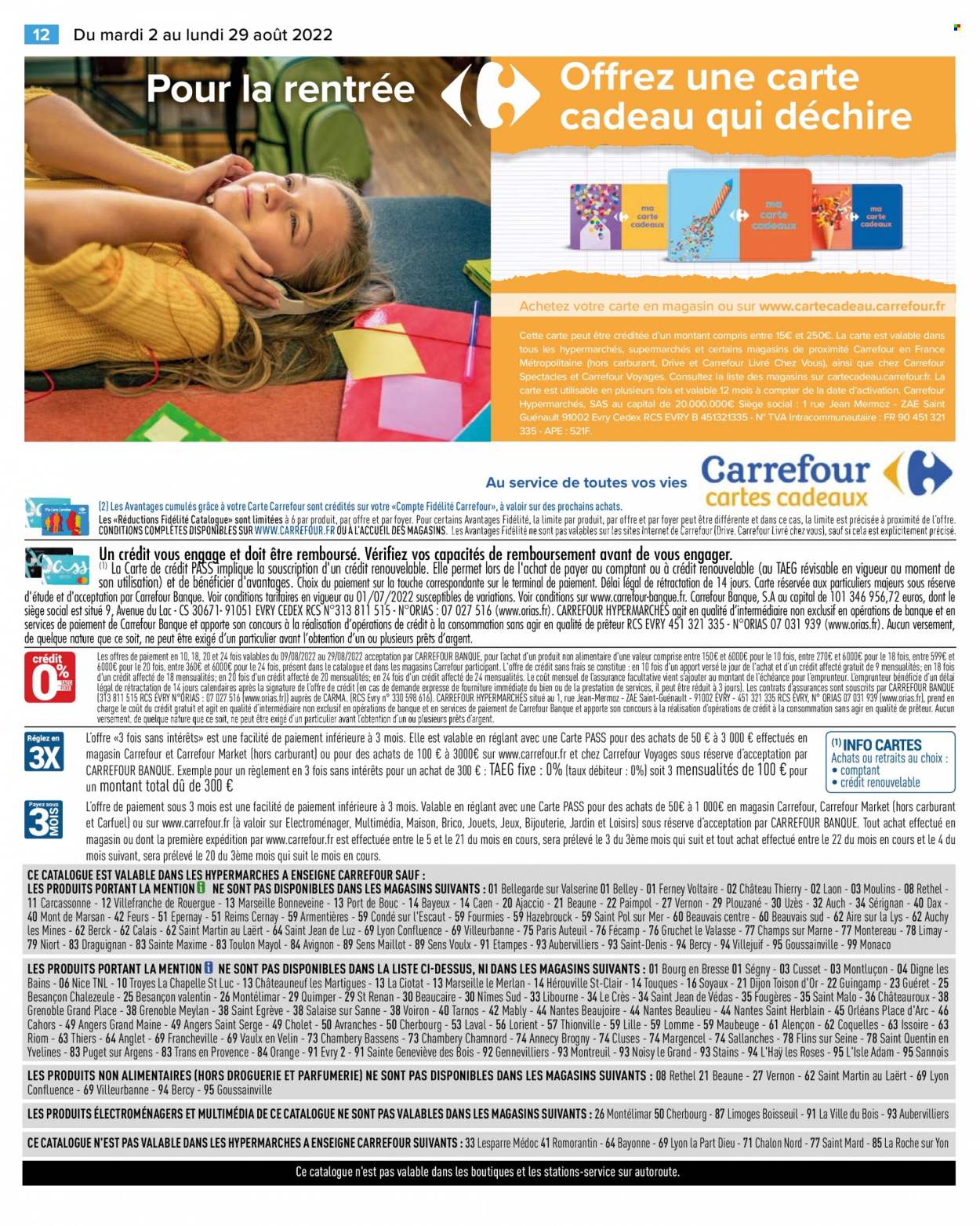 Catalogue Carrefour Hypermarchés - 02.08.2022 - 29.08.2022. Page 12.