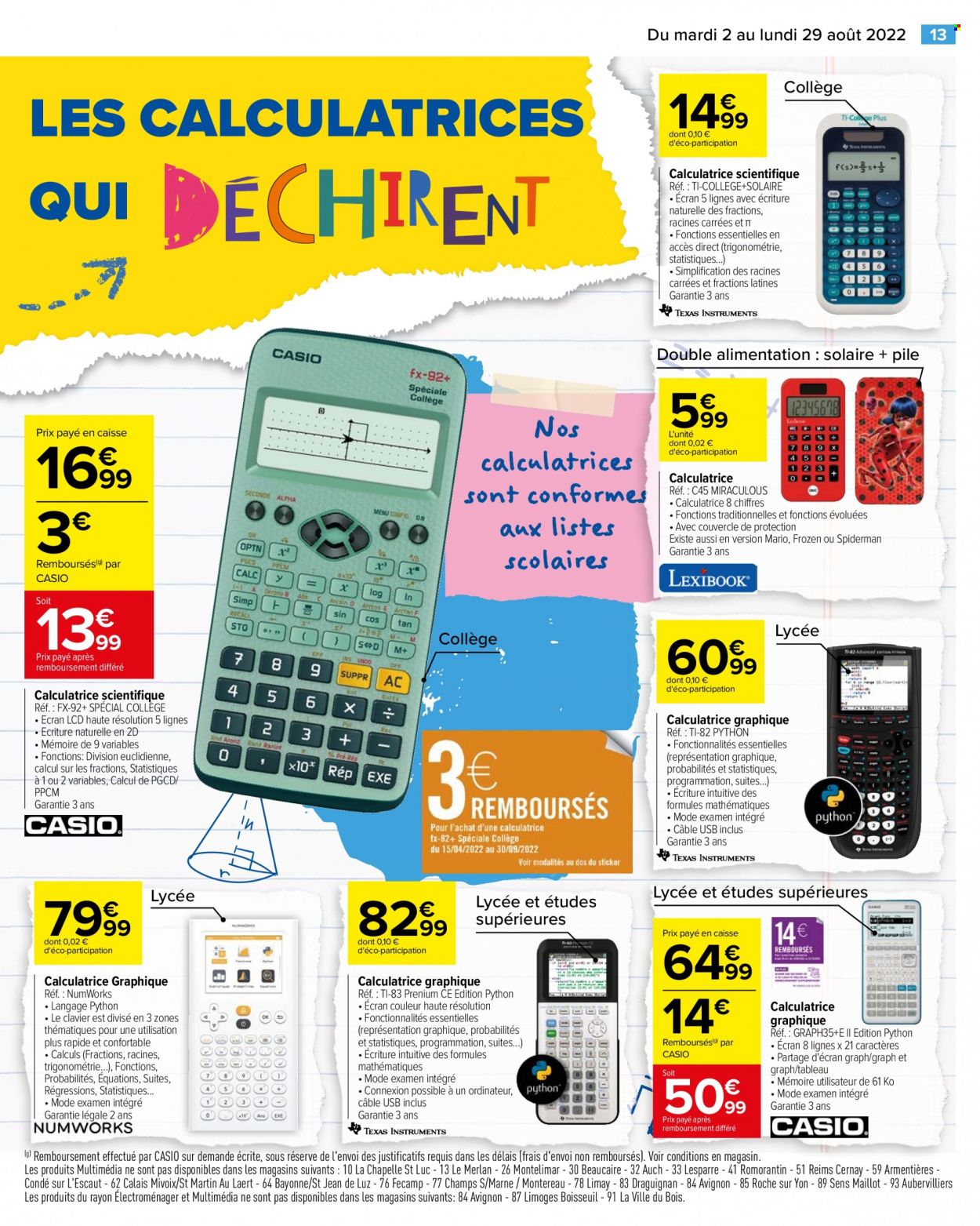Catalogue Carrefour Hypermarchés - 02.08.2022 - 29.08.2022. Page 13.
