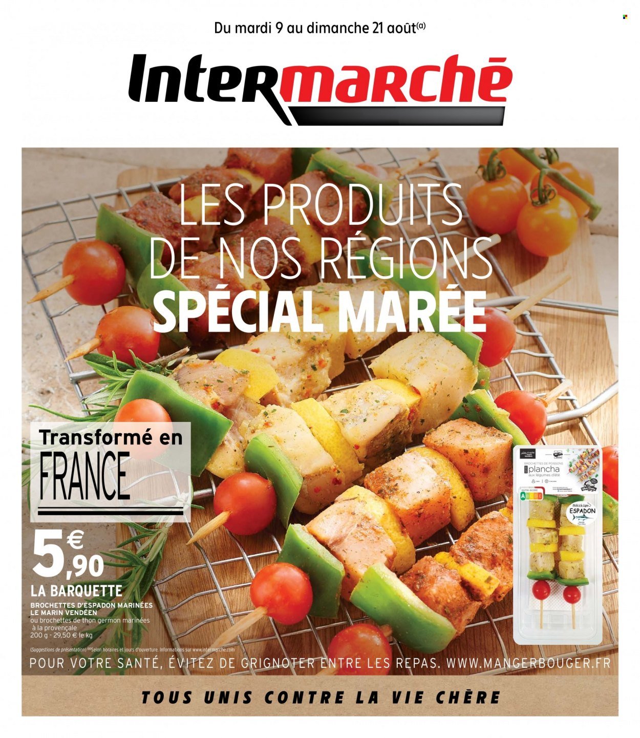 Catalogue Intermarché - 09.08.2022 - 21.08.2022. Page 1.
