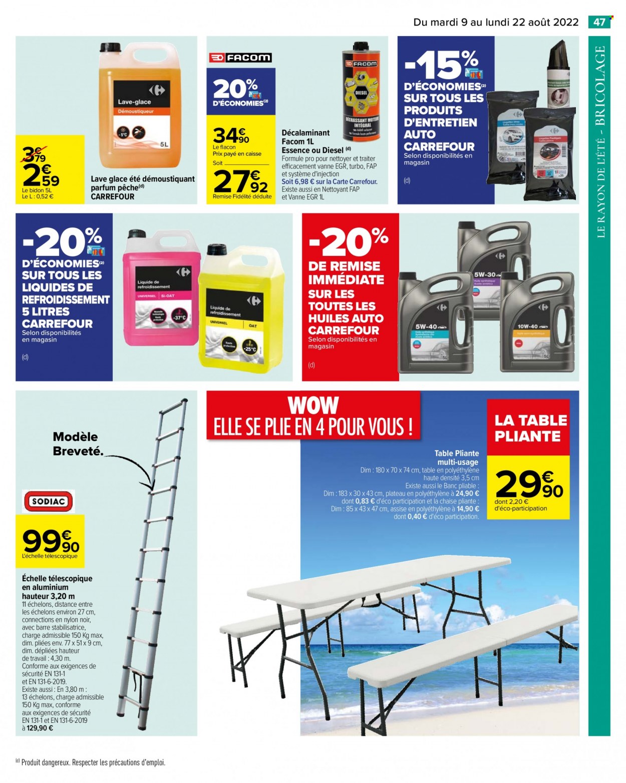 Catalogue Carrefour Hypermarchés - 09.08.2022 - 22.08.2022. Page 47.