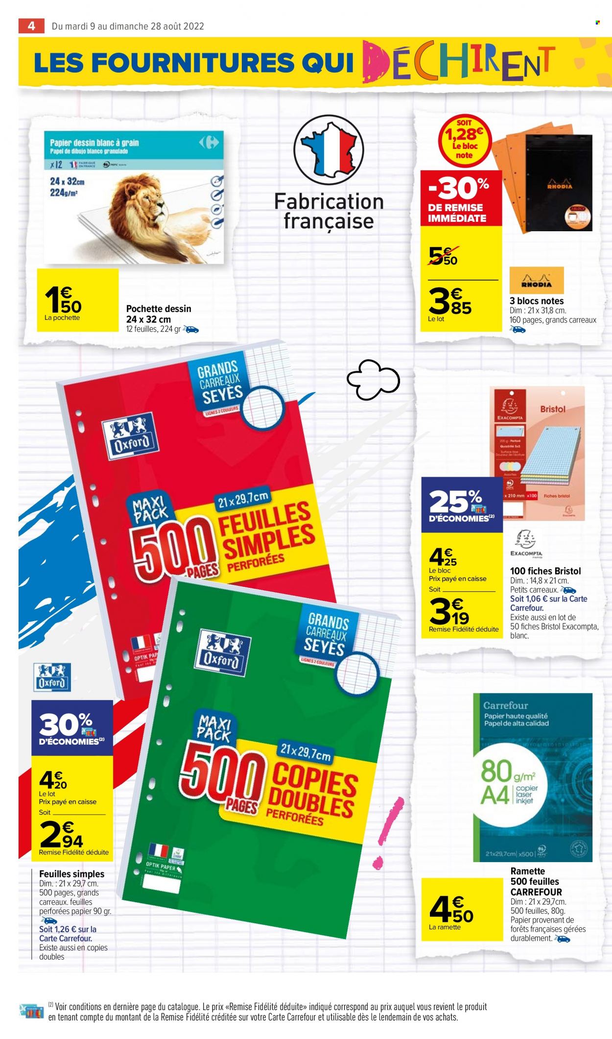 Catalogue Carrefour Market - 09.08.2022 - 28.08.2022. Page 4.