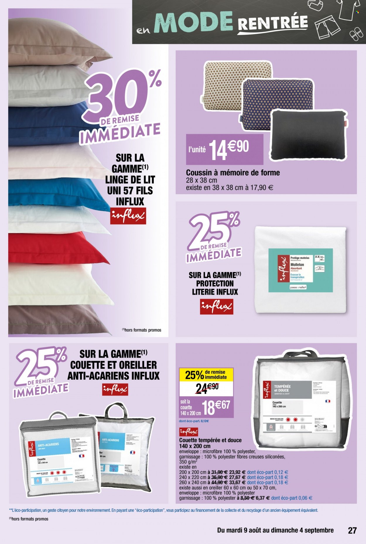 Catalogue Migros France - 09.08.2022 - 04.09.2022. Page 27.