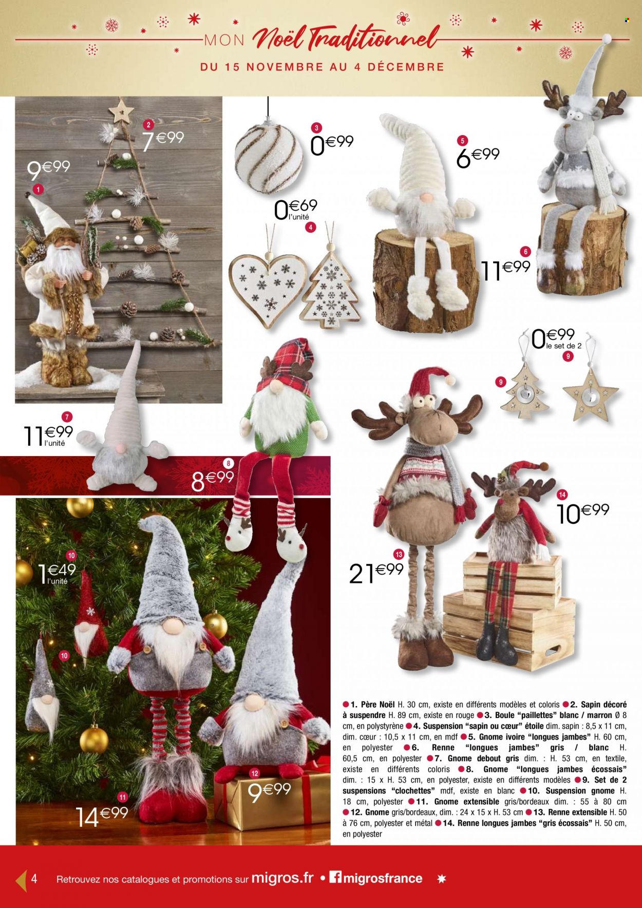 Catalogue Migros France - 15.11.2022 - 17.12.2022. Page 4.