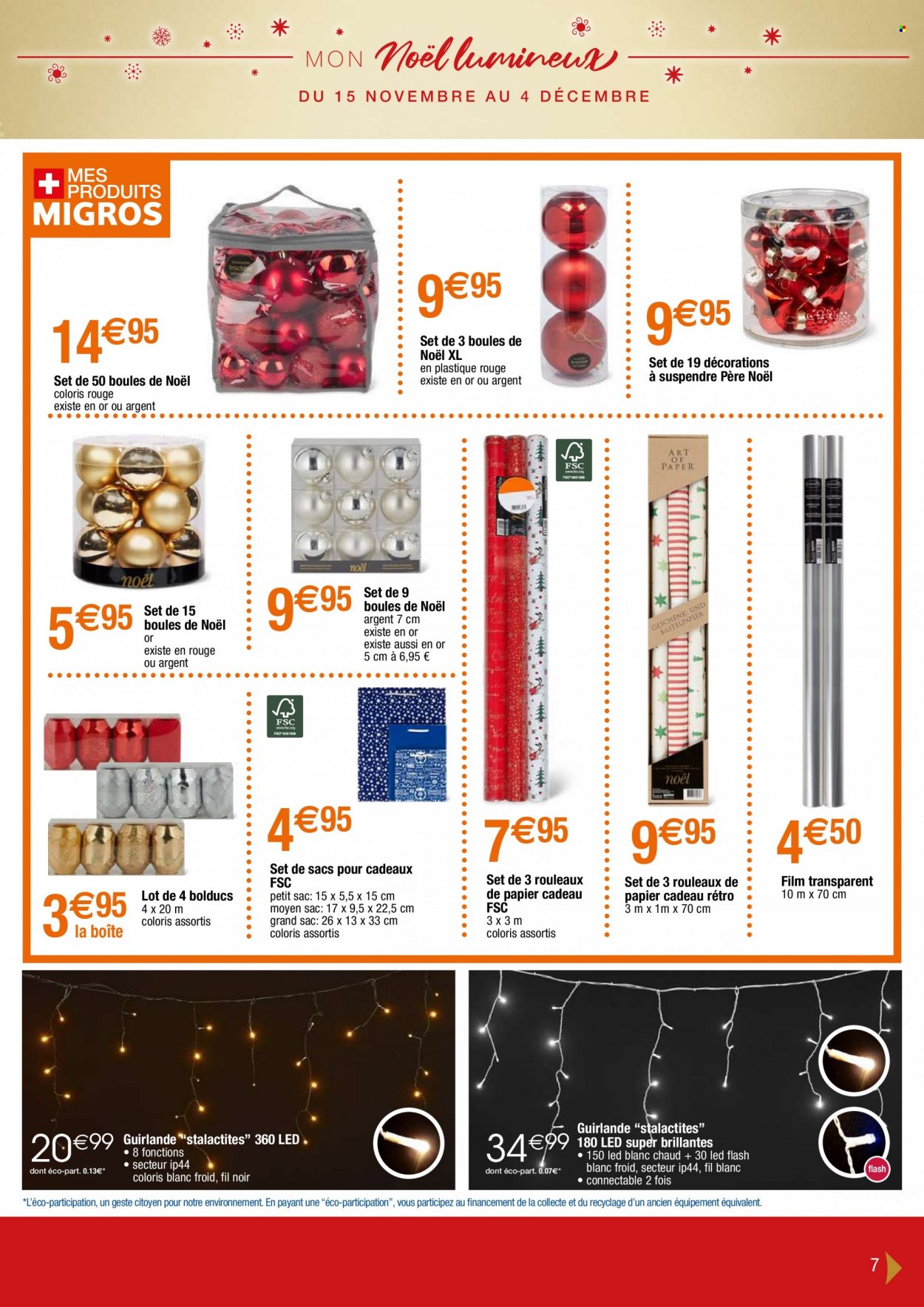 Catalogue Migros France - 15.11.2022 - 17.12.2022. Page 7.