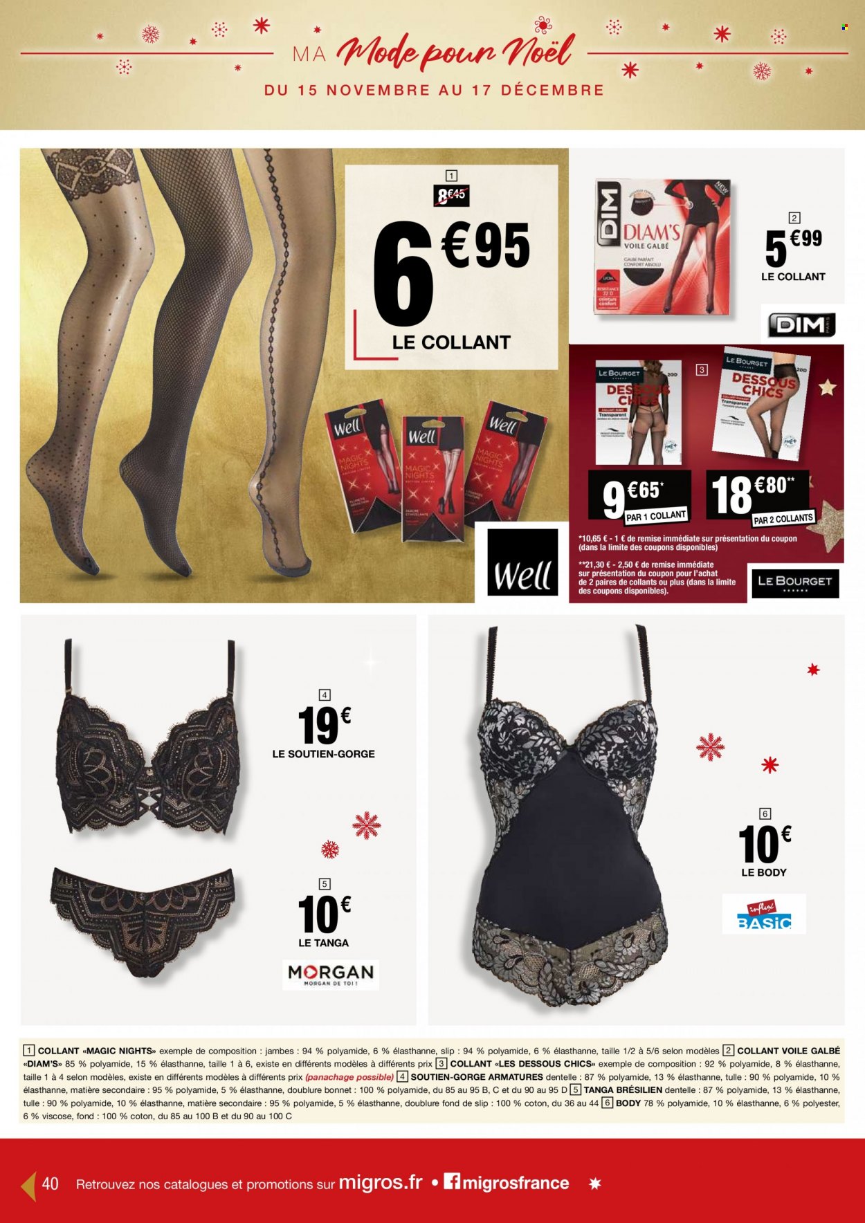 Catalogue Migros France - 15.11.2022 - 17.12.2022. Page 40.