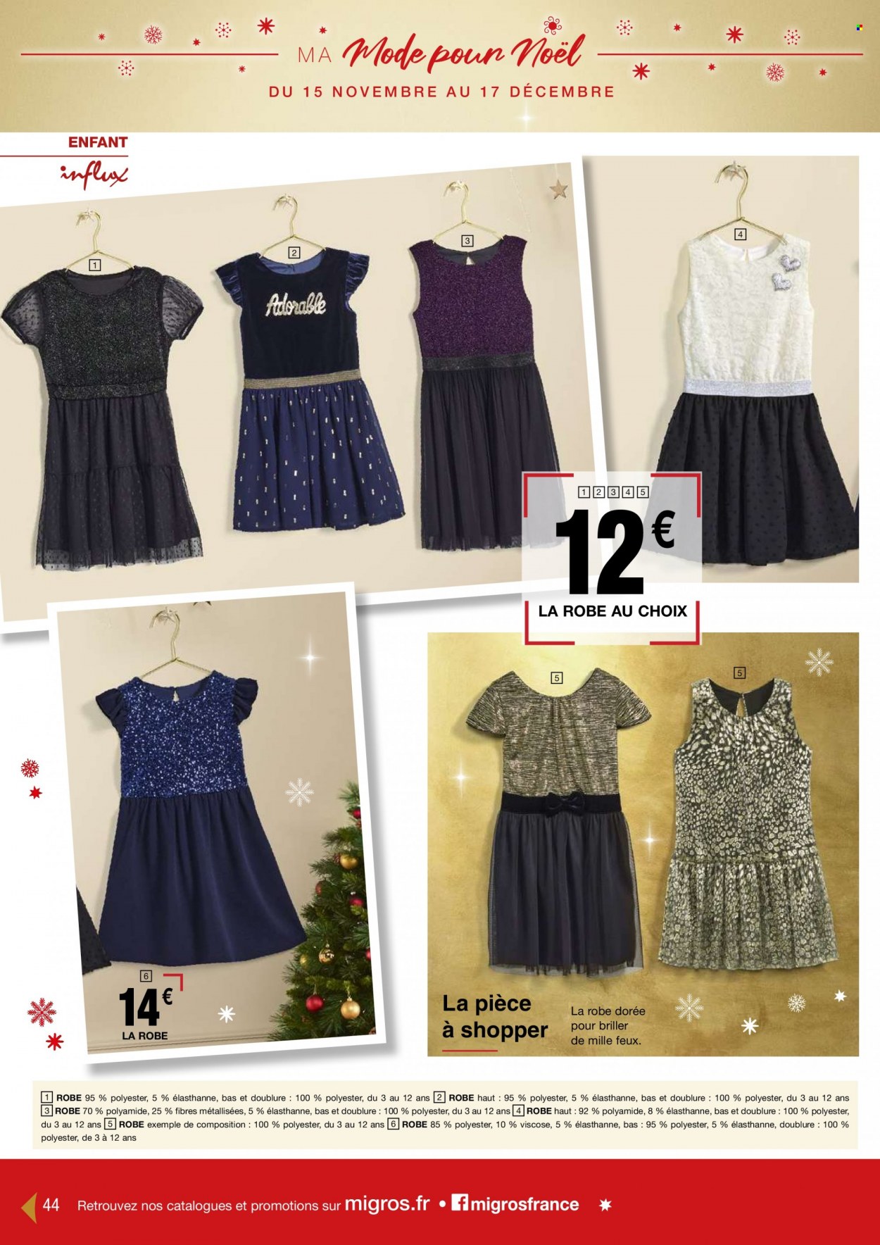 Catalogue Migros France - 15.11.2022 - 17.12.2022. Page 44.