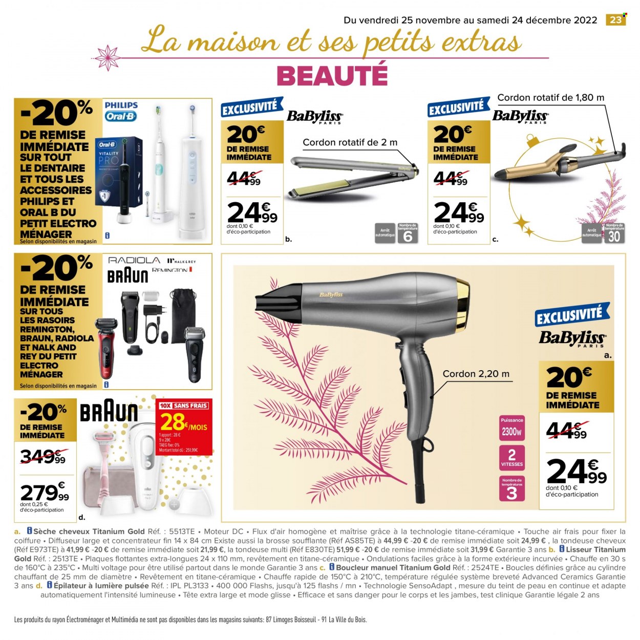 Catalogue Carrefour Hypermarchés - 25.11.2022 - 24.12.2022. Page 23.