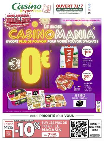 Catalogue Géant Casino - 21/11/2022 - 04/12/2022.