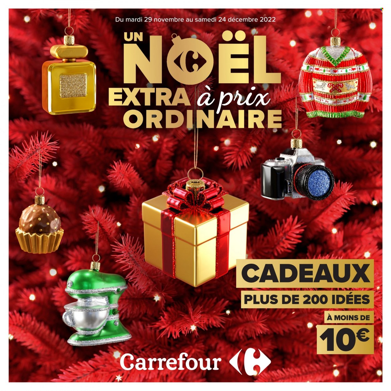 Catalogue Carrefour Hypermarchés - 29.11.2022 - 24.12.2022. Page 1.