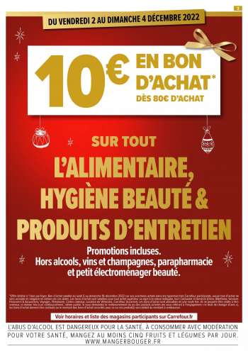 Catalogue Carrefour Hypermarchés - 01/12/2022 - 04/12/2022.