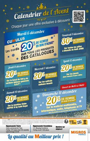 Catalogue Migros France - 06/12/2022 - 11/12/2022.