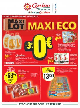 Casino Supermarchés - Maxi lot, maxi éco