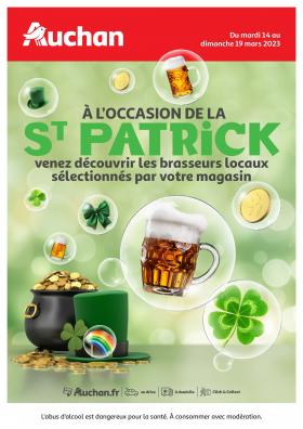 Auchan - À l'occasion de la Saint-Patrick, venez découvrir les brasseurs locaux sélectionnés par votre magasin !        