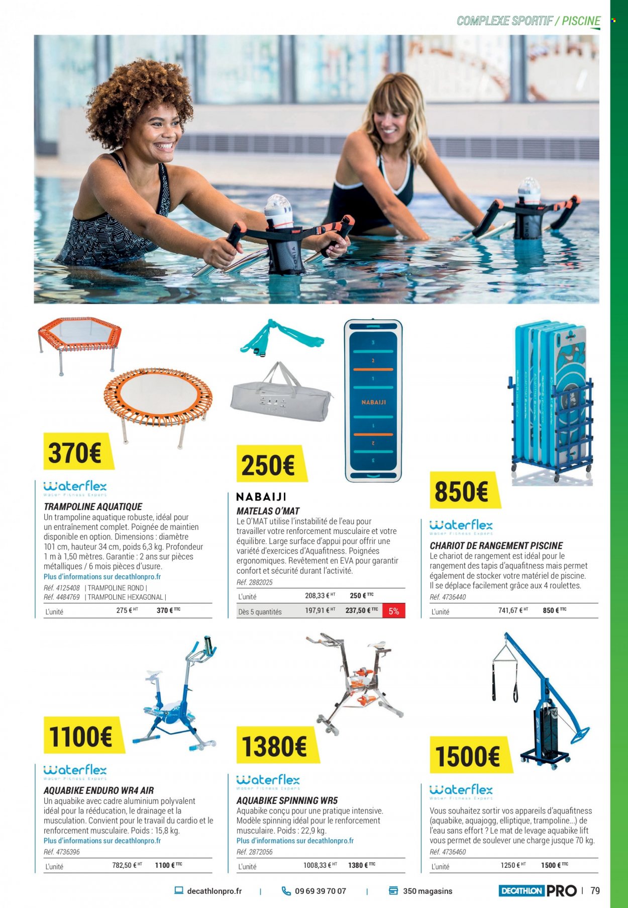 thumbnail - Catalogue Decathlon - Produits soldés - trampoline. Page 79.