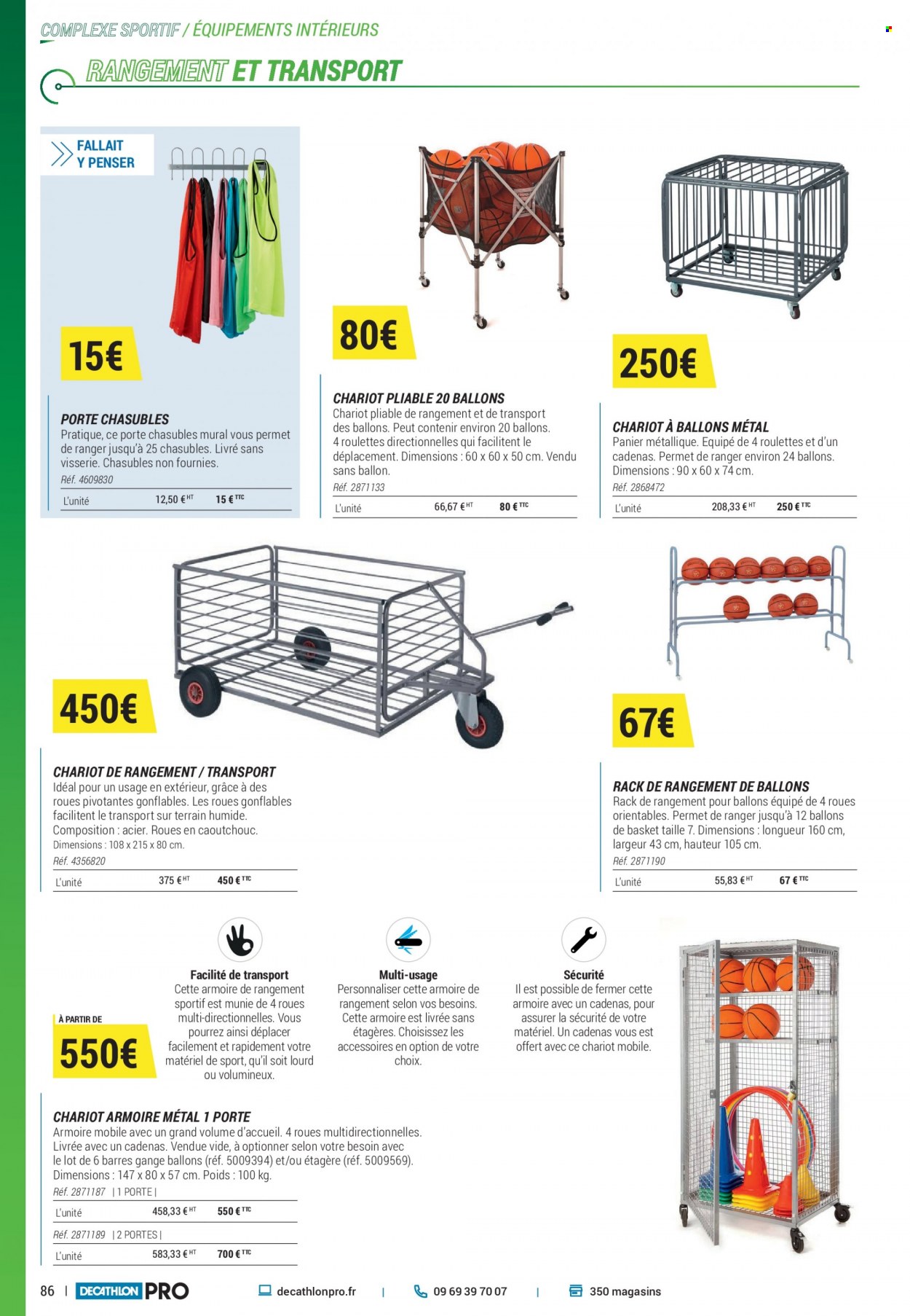 thumbnail - Catalogue Decathlon - Produits soldés - basket, panier. Page 86.