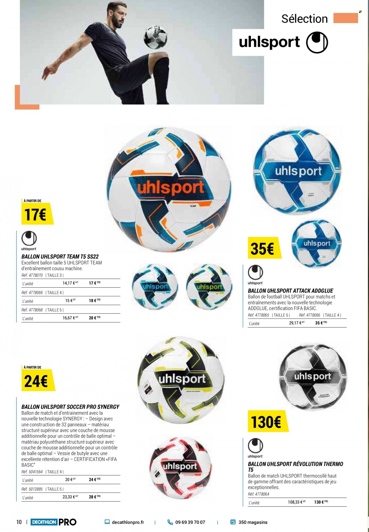 thumbnail - Catalogue Decathlon - Produits soldés - ballon de football. Page 10.