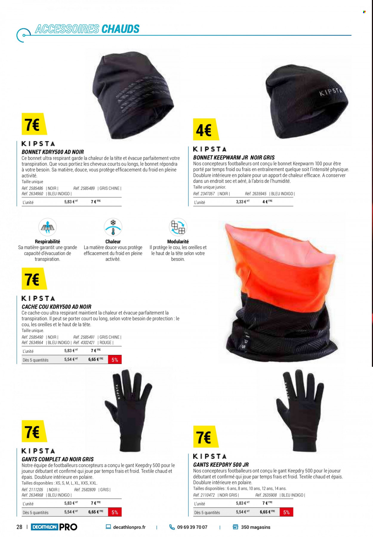 thumbnail - Catalogue Decathlon - Produits soldés - gants. Page 28.