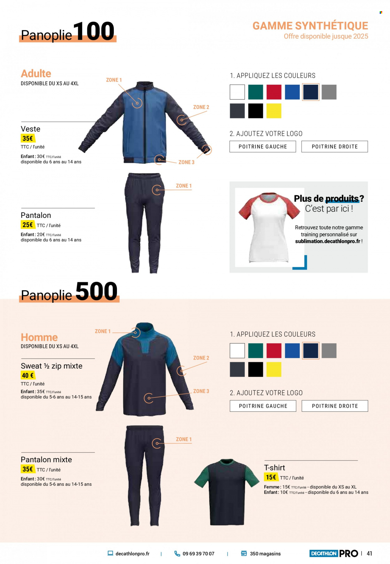 thumbnail - Catalogue Decathlon - Produits soldés - veste, pantalon, t-shirt, sweat-shirt. Page 41.
