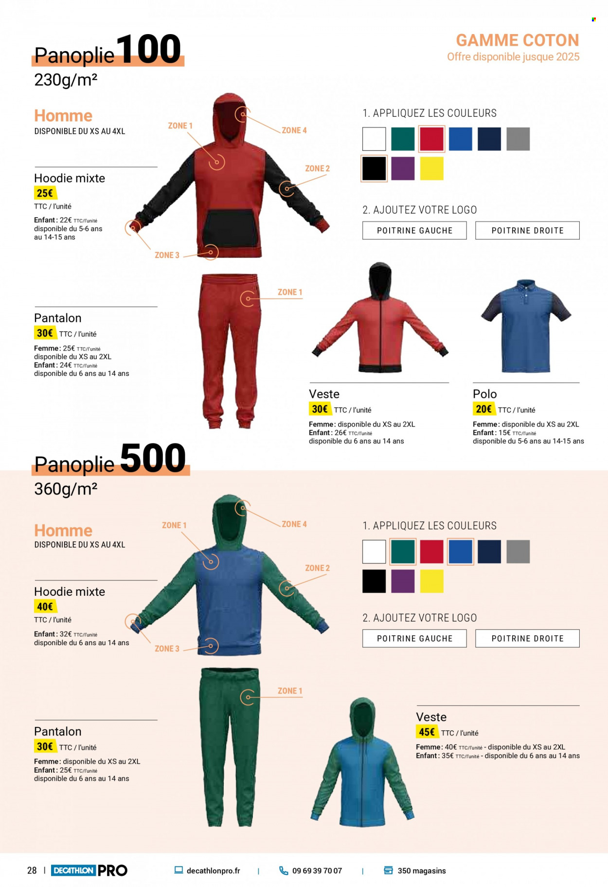 thumbnail - Catalogue Decathlon - Produits soldés - veste, pantalon, t-shirt, sweat-shirt. Page 28.