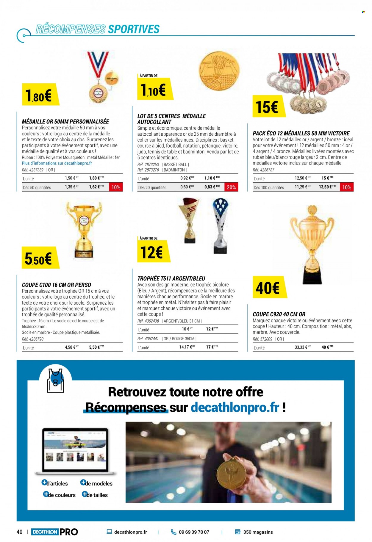 thumbnail - Catalogue Decathlon - Produits soldés - basket. Page 40.