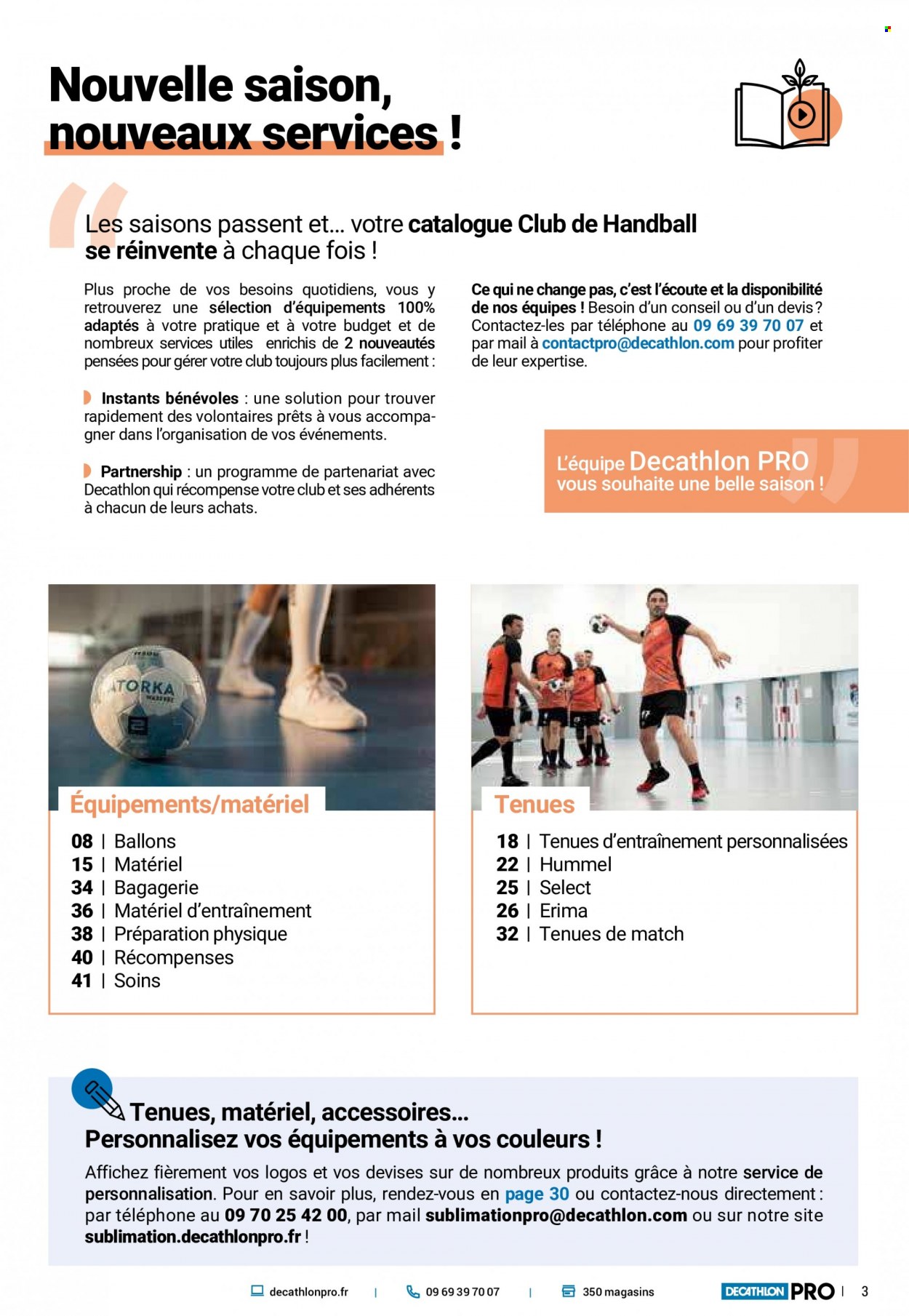 thumbnail - Catalogue Decathlon - Produits soldés - Hummel, Erima, ballon. Page 3.