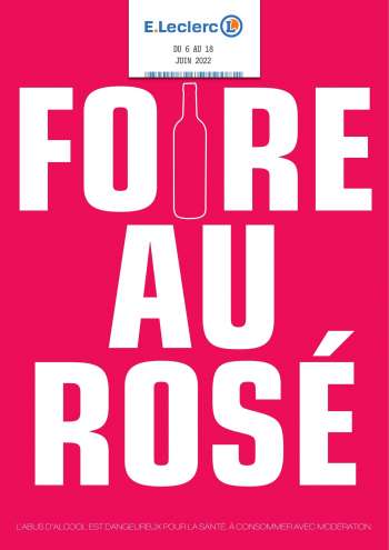 Catalogue E.Leclerc - Foire au rosé