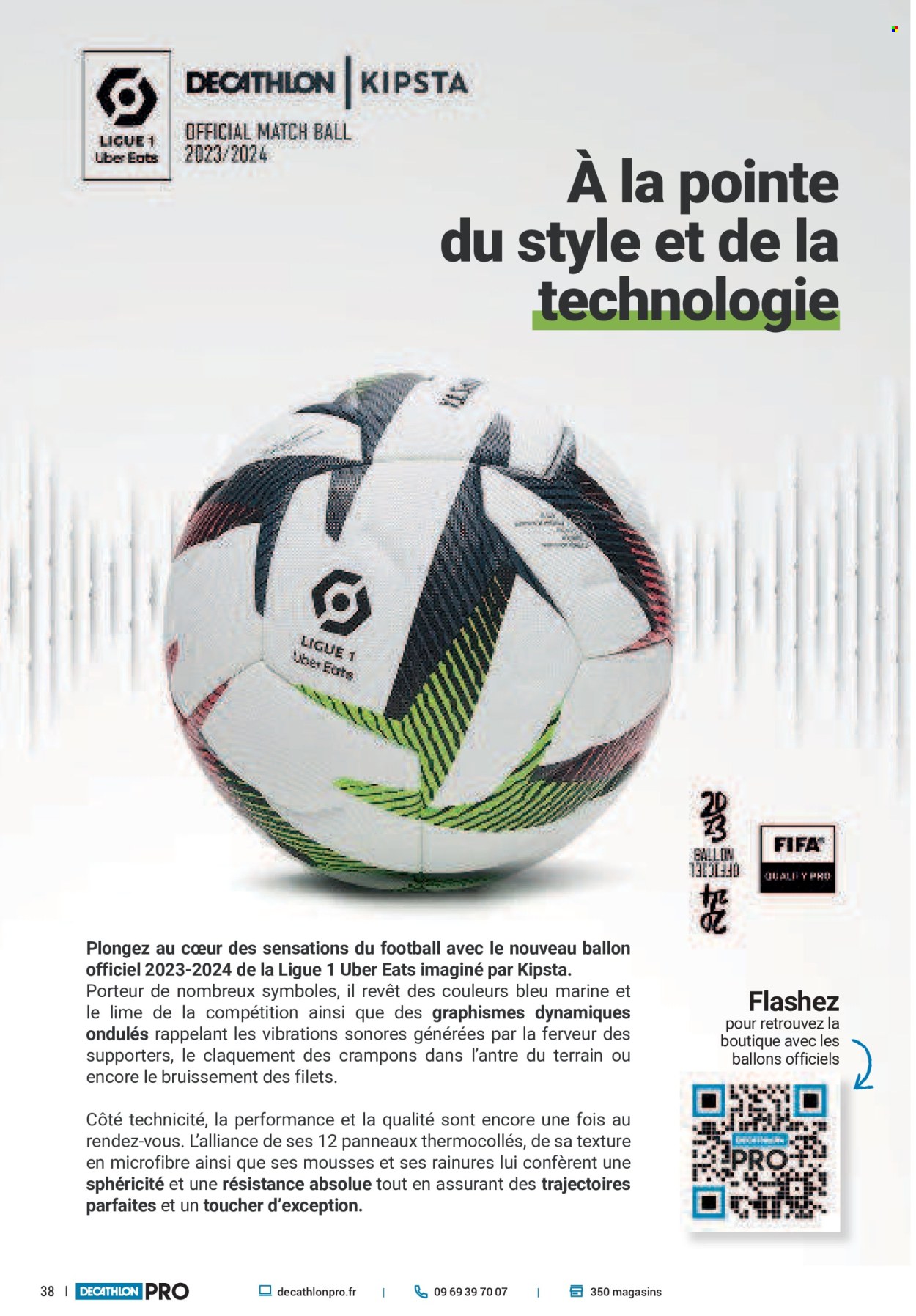 thumbnail - Catalogue Decathlon - Produits soldés - ballon de football. Page 38.