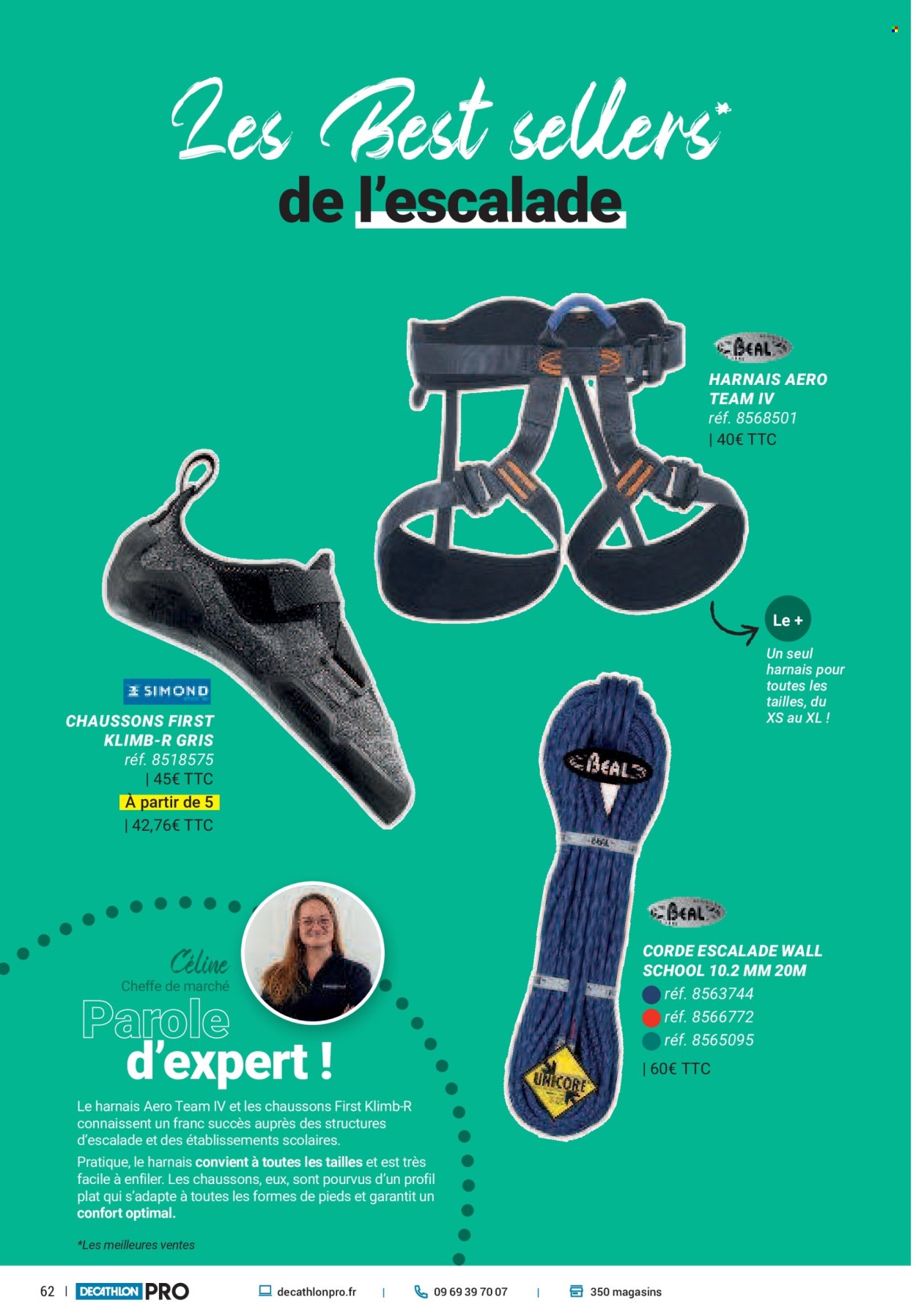 thumbnail - Catalogue Decathlon - Produits soldés - chausson. Page 62.