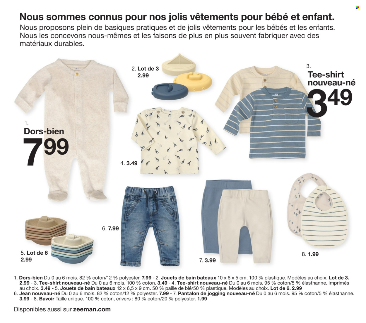 thumbnail - Catalogue Zeeman - 01/02/2024 - 31/07/2024 - Produits soldés - pantalon, jeans, t-shirt, jouet, bavoir. Page 10.