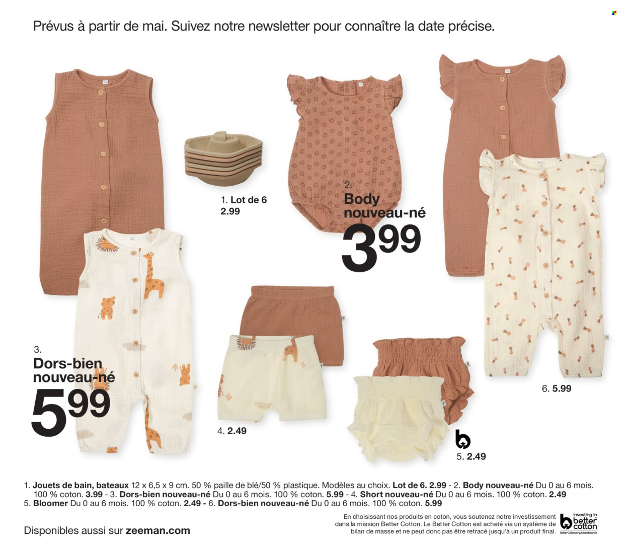 thumbnail - Catalogue Zeeman - 01/02/2024 - 31/07/2024 - Produits soldés - shorts, body, jouet. Page 12.